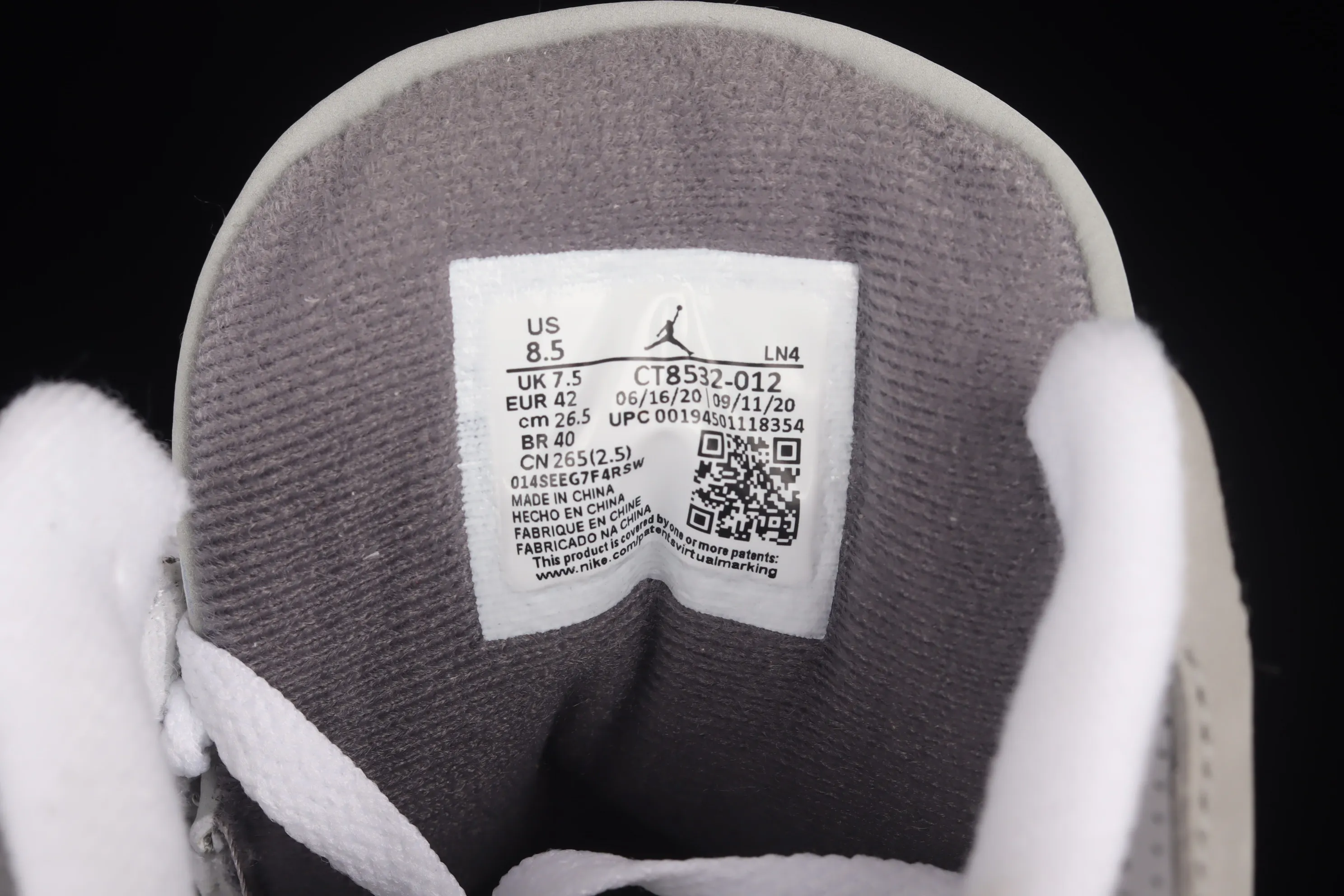 All categories Air Jordan Jordan series basketball shoes Air Jordan 3 foreign trade version Air Jordan 3 "Cool Grey" AJ3 Joe 3 Gray Wolf CT8532-012